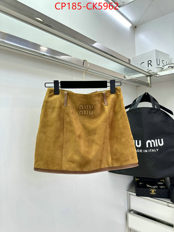 Clothing-MIU MIU buy aaaaa cheap ID: CK5962 $: 185USD