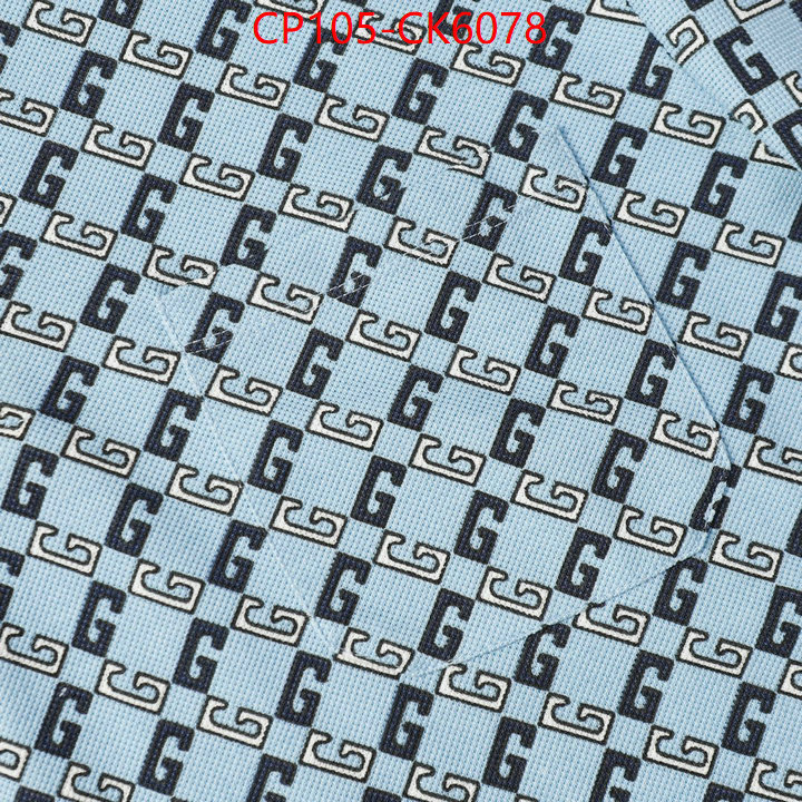 Clothing-Gucci highest quality replica ID: CK6078 $: 105USD