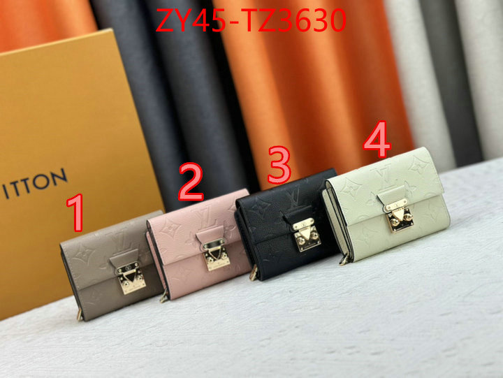 LV Bags(4A)-Wallet where to buy replicas ID: TZ3630 $: 45USD,