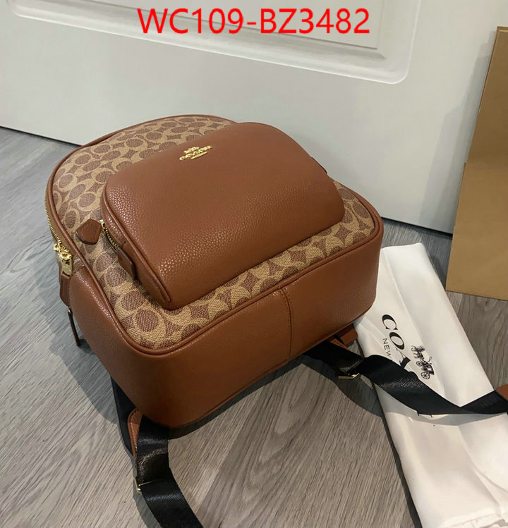 Coach Bags(4A)-Backpack- aaaaa replica ID: BZ3482 $: 109USD,