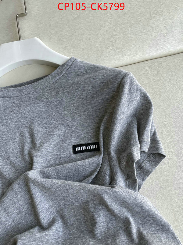 Clothing-MIU MIU replcia cheap ID: CK5799 $: 105USD