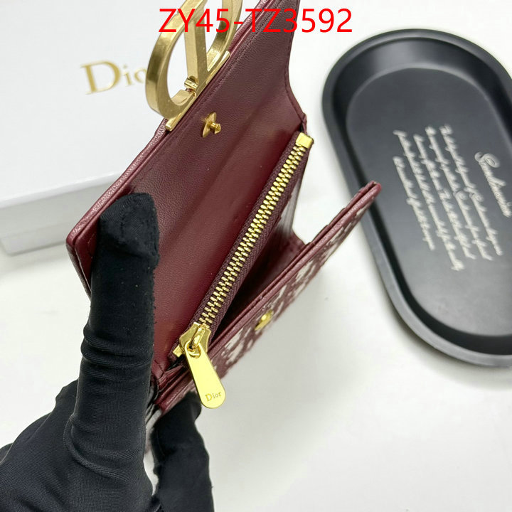 Dior Bags(4A)-Wallet- top quality website ID: TZ3592 $: 45USD,