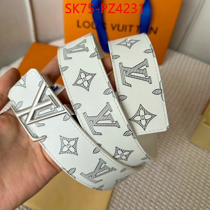 Belts-LV top quality fake ID: PZ4231 $: 75USD