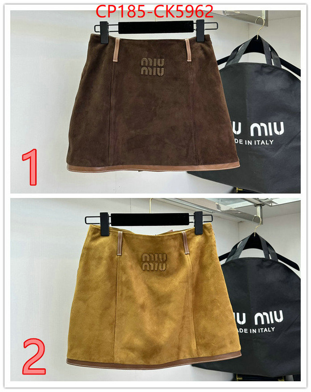 Clothing-MIU MIU buy aaaaa cheap ID: CK5962 $: 185USD