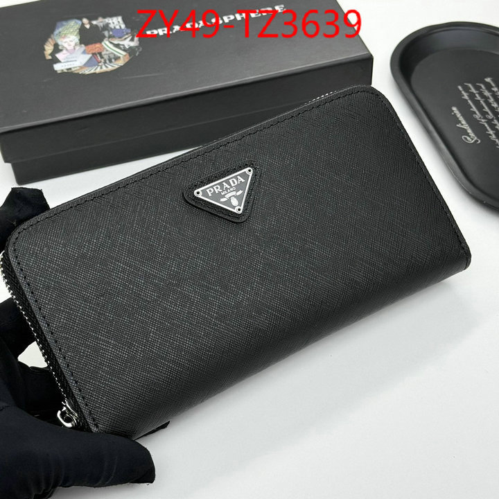 Prada Bags(4A)-Wallet where should i buy to receive ID: TZ3639 $: 49USD,