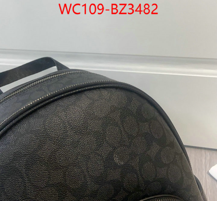 Coach Bags(4A)-Backpack- aaaaa replica ID: BZ3482 $: 109USD,