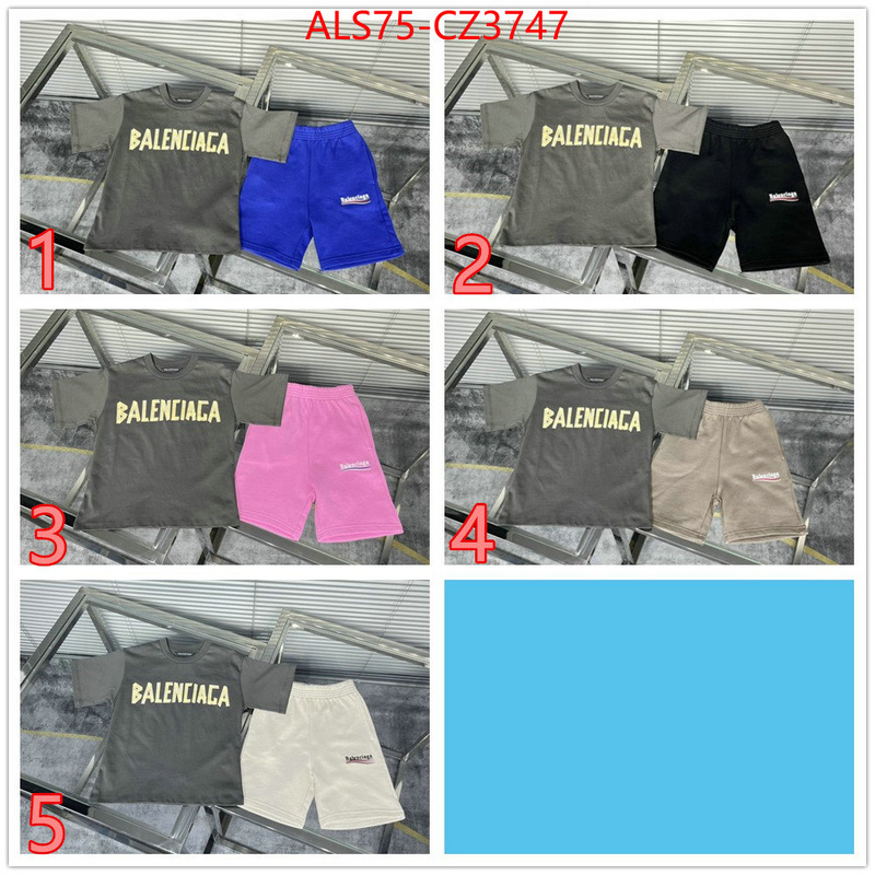 Kids clothing-Balenciaga best quality replica ID: CZ3747 $: 75USD