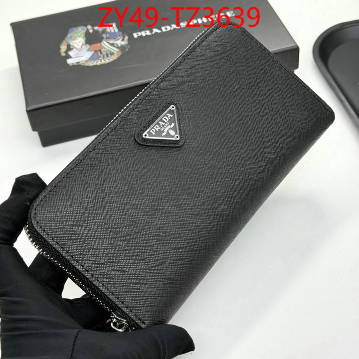 Prada Bags(4A)-Wallet where should i buy to receive ID: TZ3639 $: 49USD,