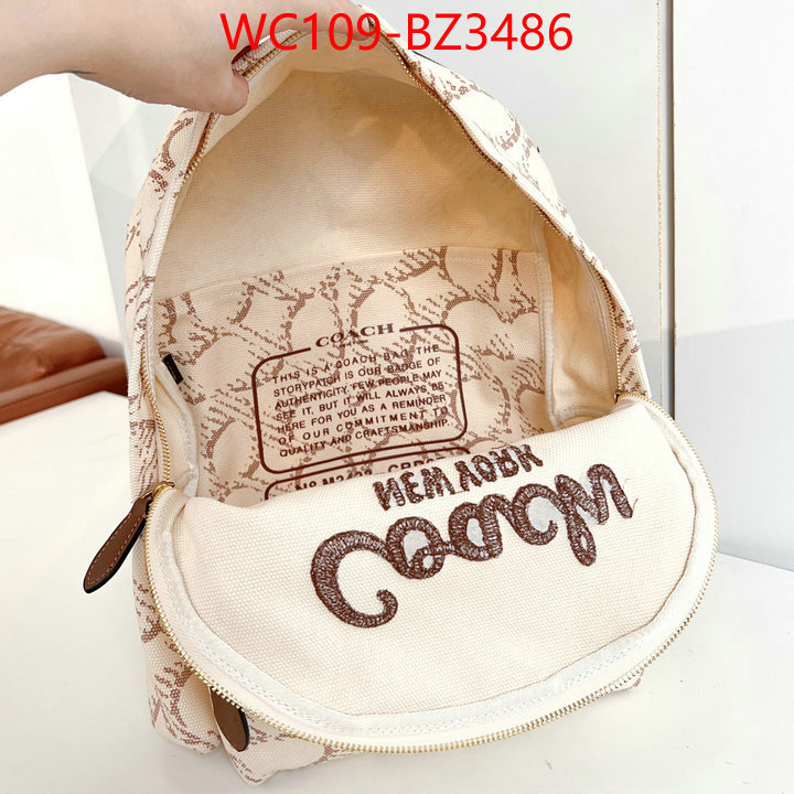 Coach Bags(4A)-Backpack- sell online ID: BZ3486 $: 109USD,
