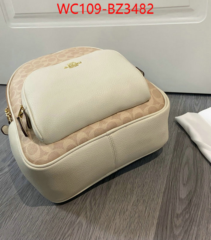Coach Bags(4A)-Backpack- aaaaa replica ID: BZ3482 $: 109USD,