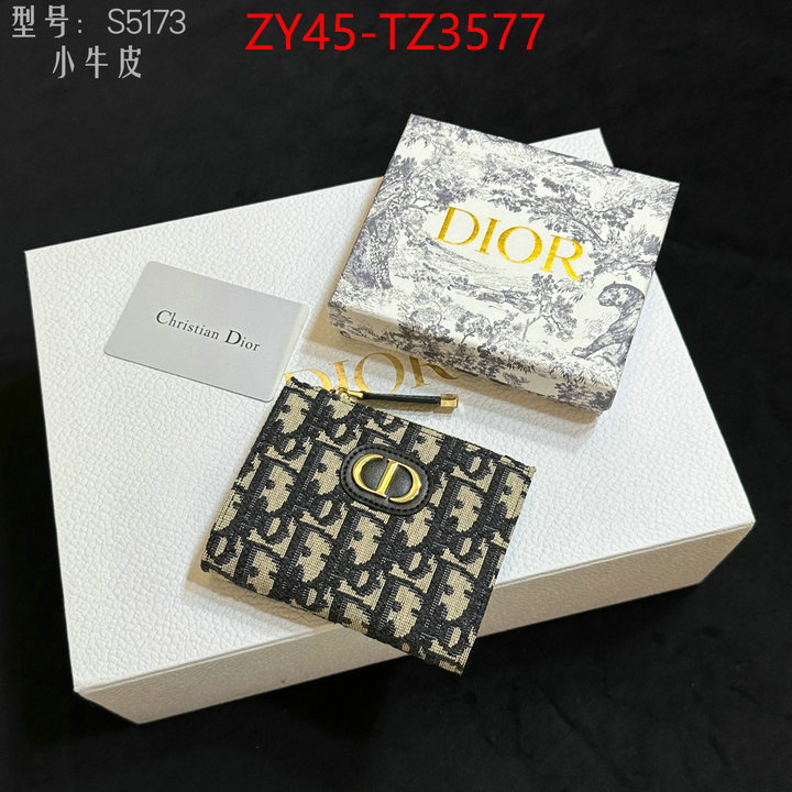 Dior Bags(4A)-Wallet- the highest quality fake ID: TZ3577 $: 45USD,