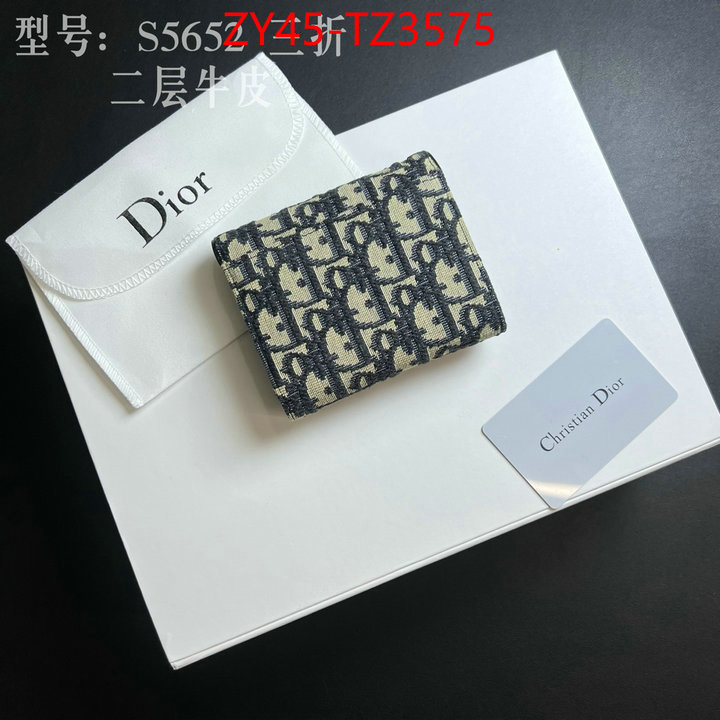 Dior Bags(4A)-Wallet- flawless ID: TZ3575 $: 45USD,