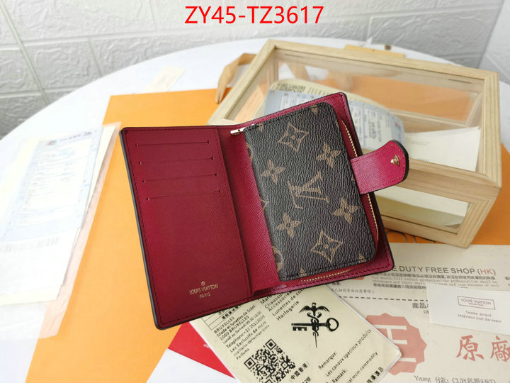 LV Bags(4A)-Wallet designer ID: TZ3617 $: 45USD,
