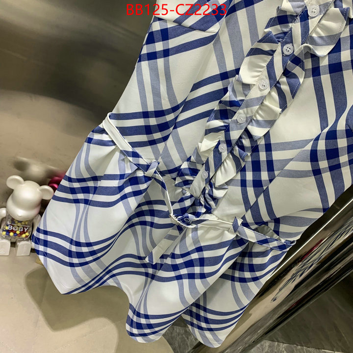 Clothing-Burberry hot sale ID: CZ2233 $: 125USD