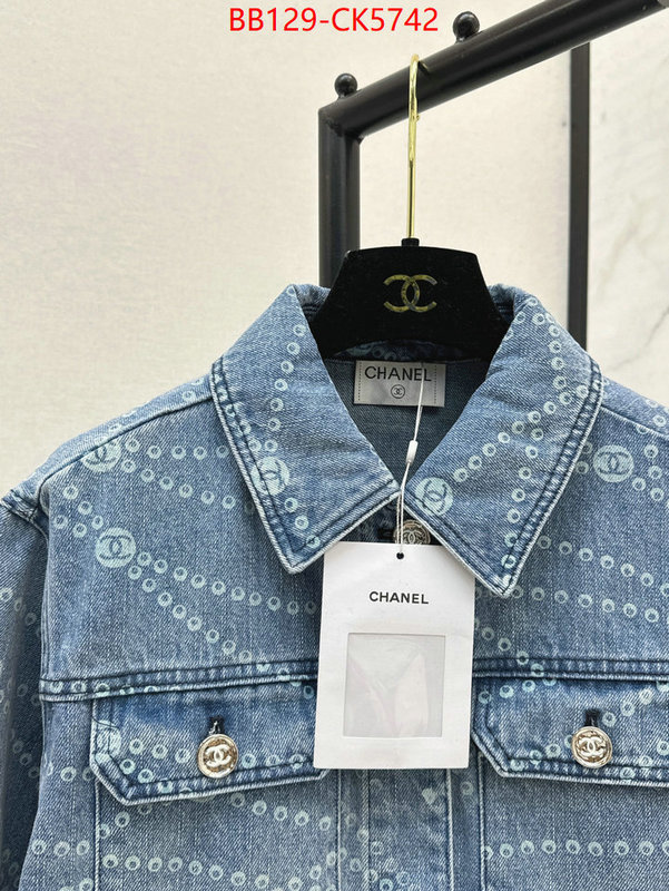 Clothing-Chanel high quality 1:1 replica ID: CK5742 $: 129USD