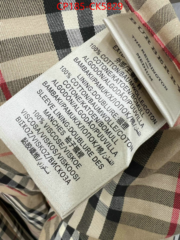 Clothing-Burberry best quality designer ID: CK5829 $: 185USD