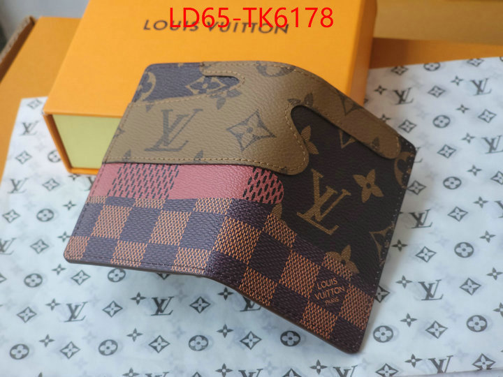 LV Bags(TOP)-Wallet found replica ID: TK6178 $: 65USD,