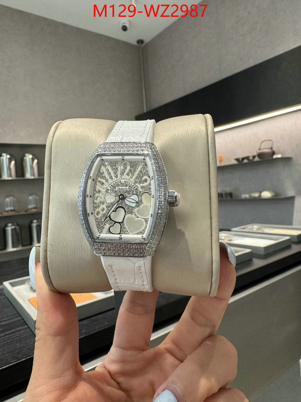 Watch(4A)-Franck Muller fake designer ID: WZ2987 $: 129USD