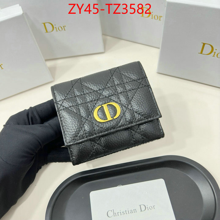 Dior Bags(4A)-Wallet- aaaaa class replica ID: TZ3582 $: 45USD,