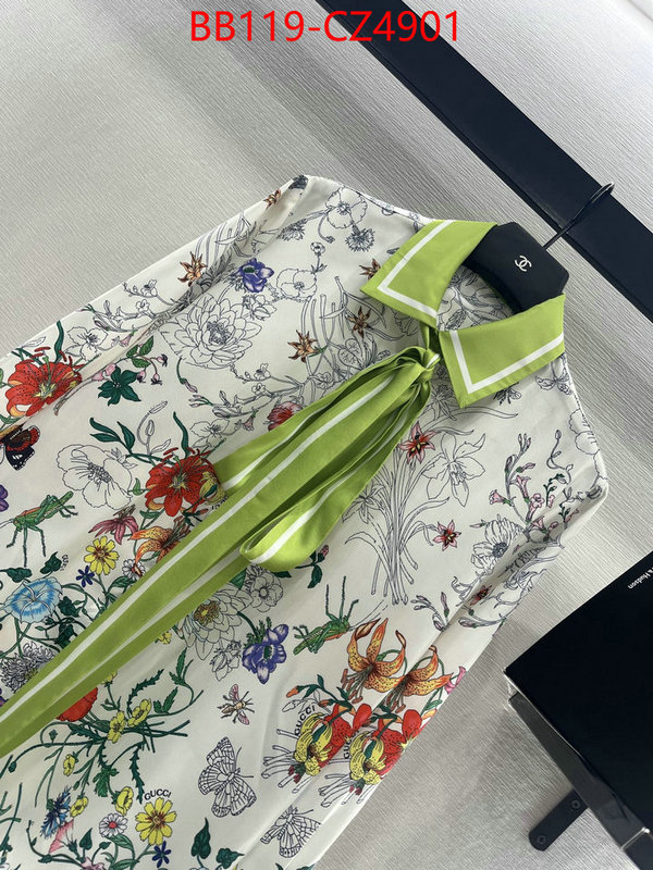 Clothing-Gucci top designer replica ID: CZ4901 $: 119USD