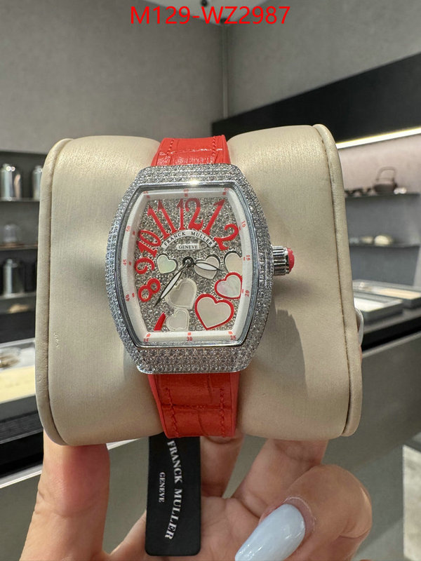 Watch(4A)-Franck Muller fake designer ID: WZ2987 $: 129USD
