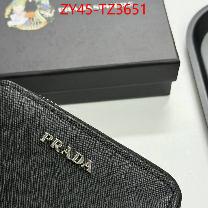 Prada Bags(4A)-Wallet designer 1:1 replica ID: TZ3651 $: 45USD,
