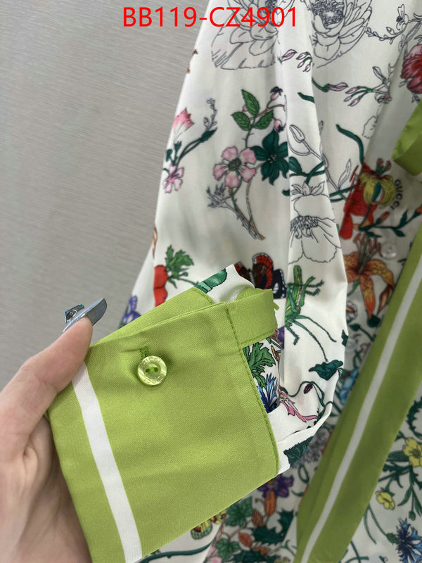 Clothing-Gucci top designer replica ID: CZ4901 $: 119USD