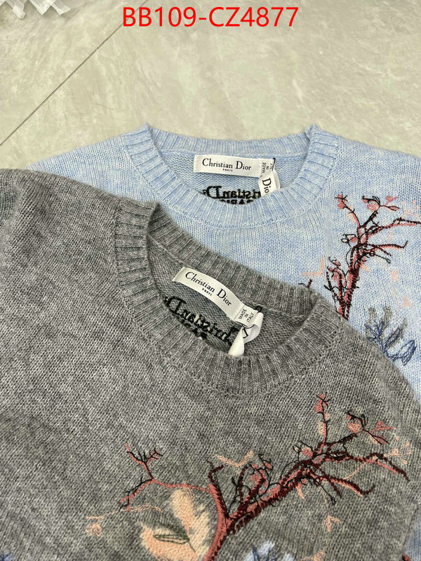 Clothing-Dior replica designer ID: CZ4877 $: 109USD