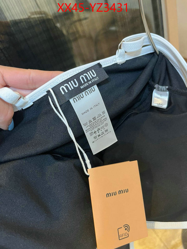 Swimsuit-Miu Miu buy luxury 2024 ID: YZ3431 $: 45USD