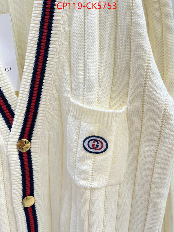 Clothing-Gucci shop cheap high quality 1:1 replica ID: CK5753 $: 119USD