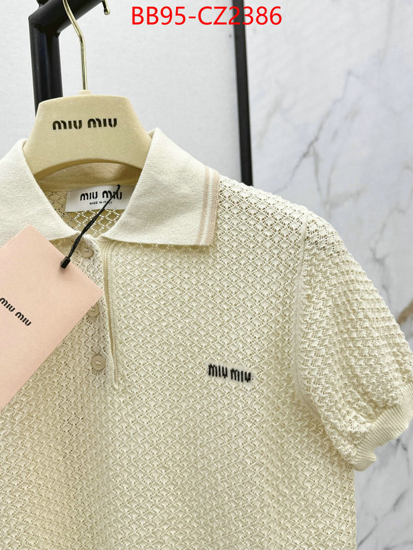 Clothing-MIU MIU shop designer replica ID: CZ2386 $: 95USD