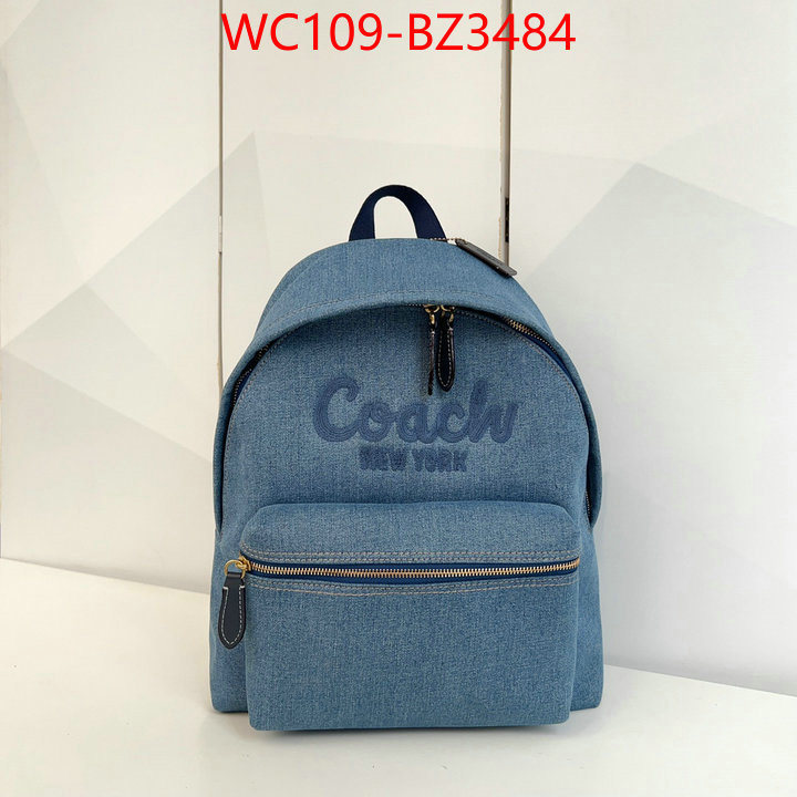 Coach Bags(4A)-Backpack- 2024 perfect replica designer ID: BZ3484 $: 109USD,
