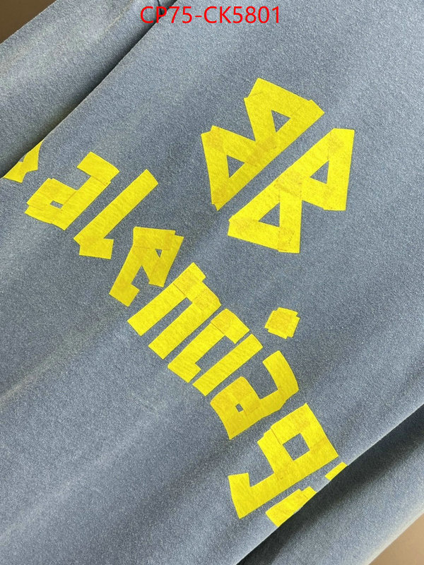 Clothing-Balenciaga designer fashion replica ID: CK5801 $: 75USD