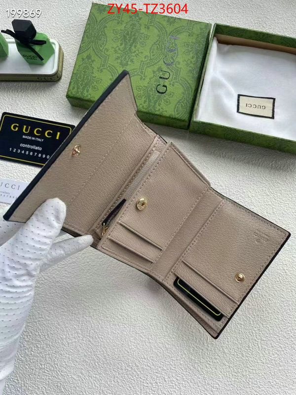 Gucci Bags(4A)-Wallet- top quality replica ID: TZ3604 $: 45USD,