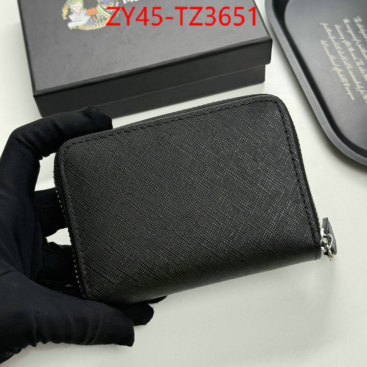 Prada Bags(4A)-Wallet designer 1:1 replica ID: TZ3651 $: 45USD,