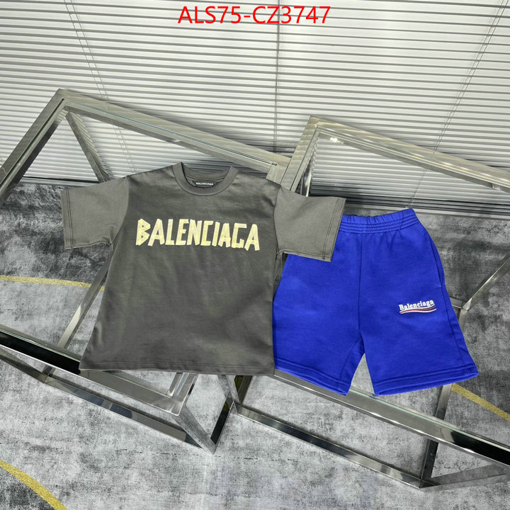 Kids clothing-Balenciaga best quality replica ID: CZ3747 $: 75USD