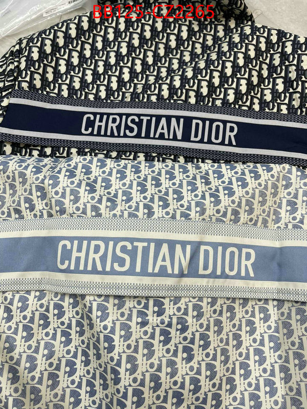 Clothing-Dior designer 1:1 replica ID: CZ2265 $: 125USD