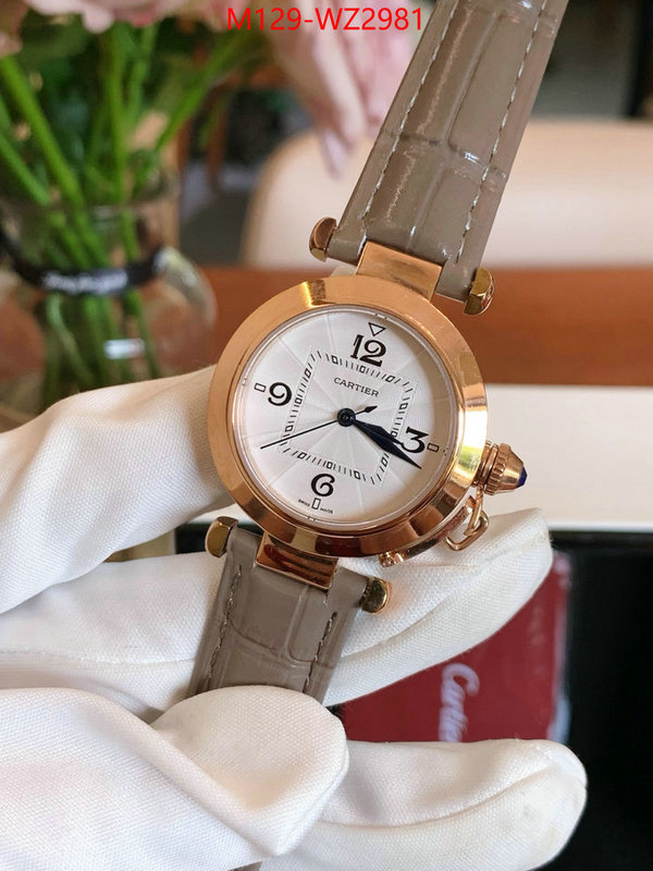 Watch(4A)-Cartier 2024 replica wholesale cheap sales online ID: WZ2981 $: 129USD