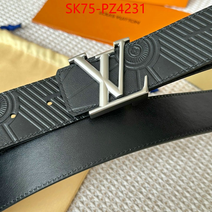 Belts-LV top quality fake ID: PZ4231 $: 75USD