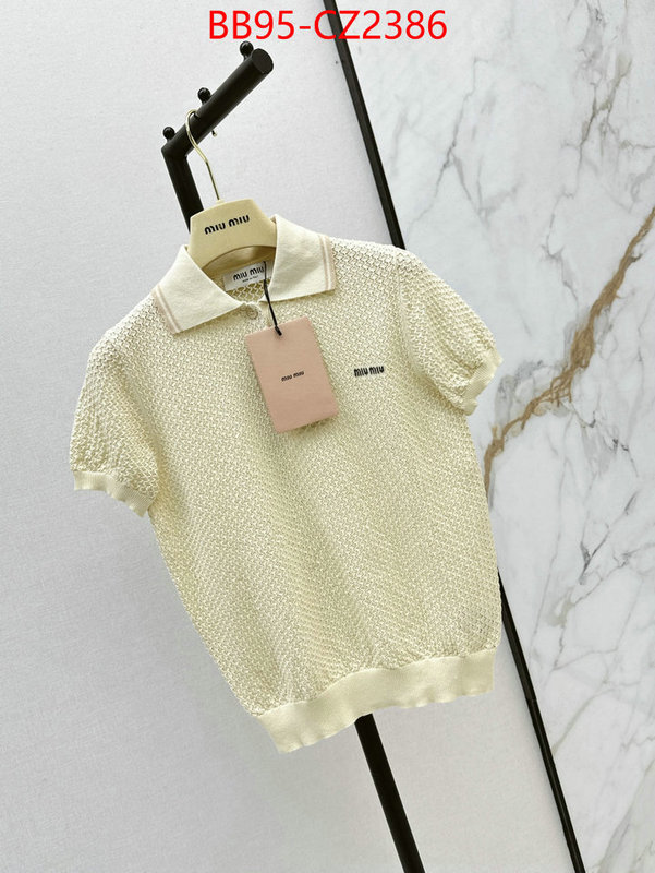 Clothing-MIU MIU shop designer replica ID: CZ2386 $: 95USD