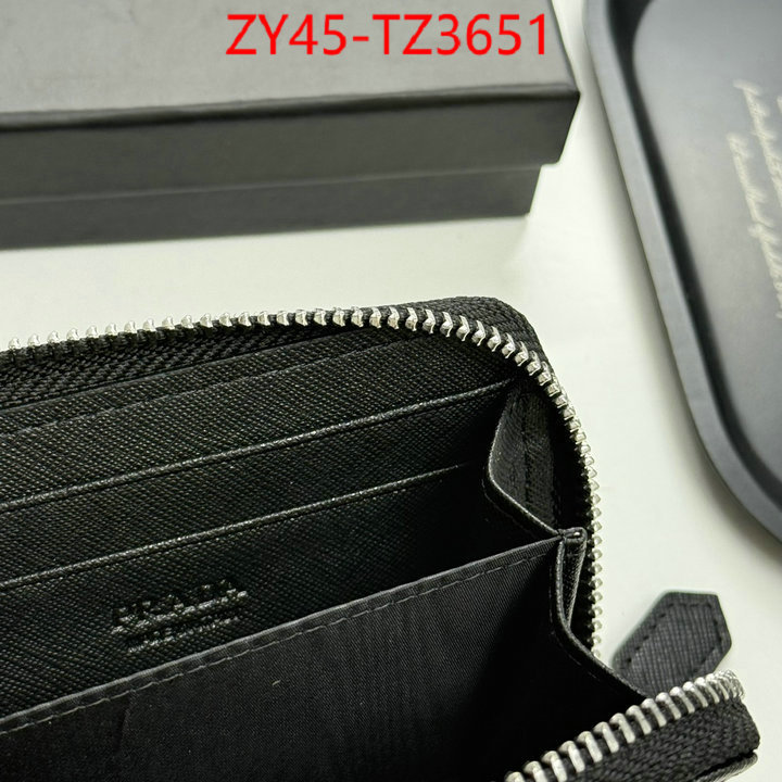 Prada Bags(4A)-Wallet designer 1:1 replica ID: TZ3651 $: 45USD,