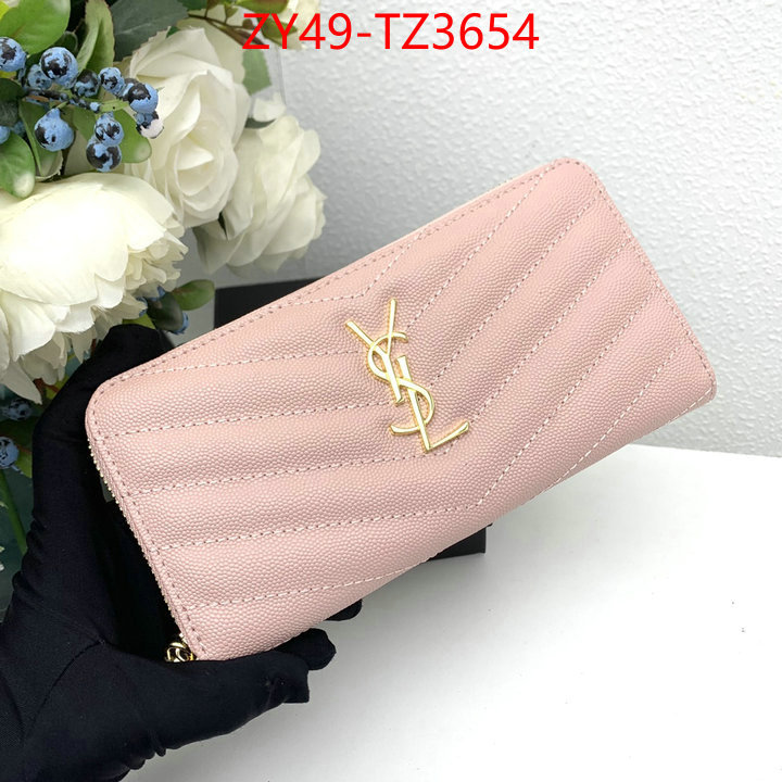 YSL Bags(4A)-Wallet- shop cheap high quality 1:1 replica ID: TZ3654 $: 49USD,