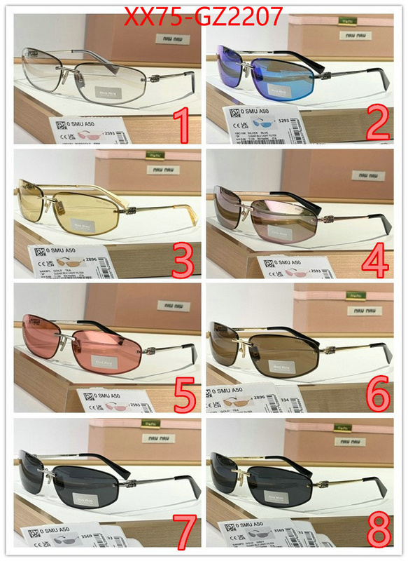 Glasses-Miu Miu what 1:1 replica ID: GZ2207 $: 75USD