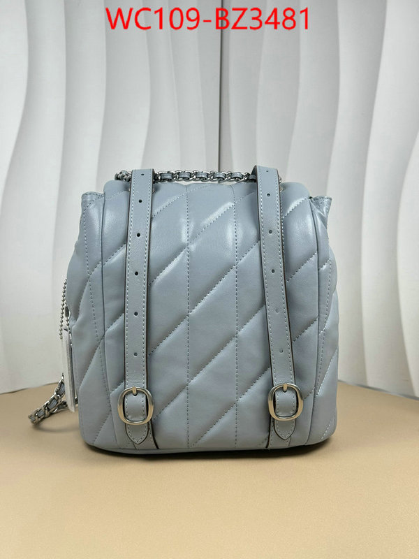 Coach Bags(4A)-Backpack- designer ID: BZ3481 $: 109USD,
