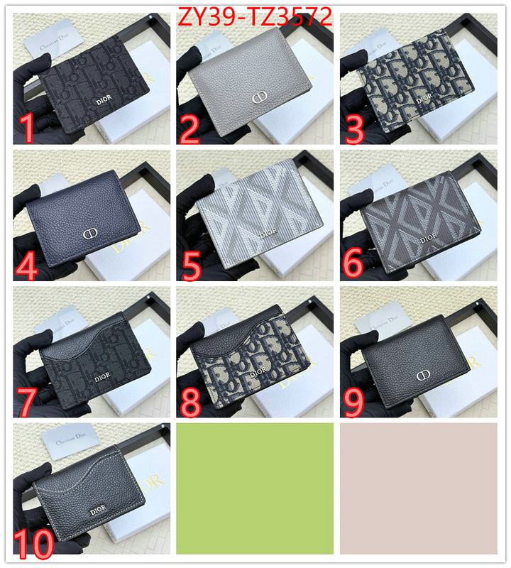 Dior Bags(4A)-Wallet- replica sale online ID: TZ3572 $: 39USD,