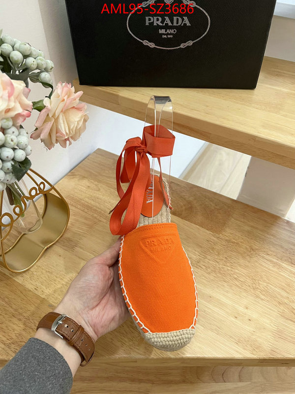 Women Shoes-Prada good quality replica ID: SZ3686 $: 95USD