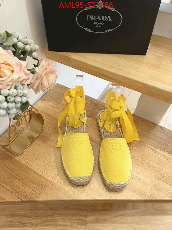 Women Shoes-Prada good quality replica ID: SZ3686 $: 95USD