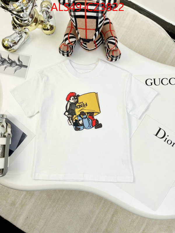 Kids clothing-Fendi fake ID: CZ3822 $: 49USD