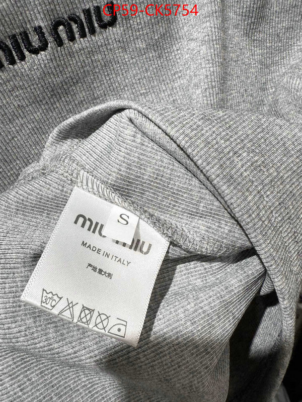 Clothing-MIU MIU the highest quality fake ID: CK5754 $: 59USD