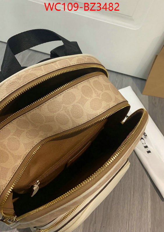 Coach Bags(4A)-Backpack- aaaaa replica ID: BZ3482 $: 109USD,
